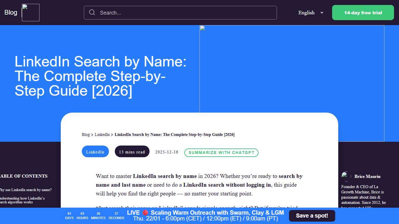 LinkedIn Search by Name: Complete Guide + Tips [2026]